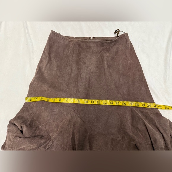 Newport Elegant Brown Asymmetrical Women's Skirt - Picture 8 of 9